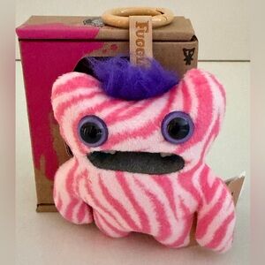FUGGLER Baby Pinkles Pink Keyring Bag Charm NWT